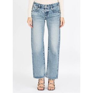 Moussy Vintage Joelton Straight Leg Jeans Light Wash, 26
